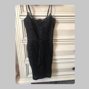 Pretty Little Thing Lace Black Dress